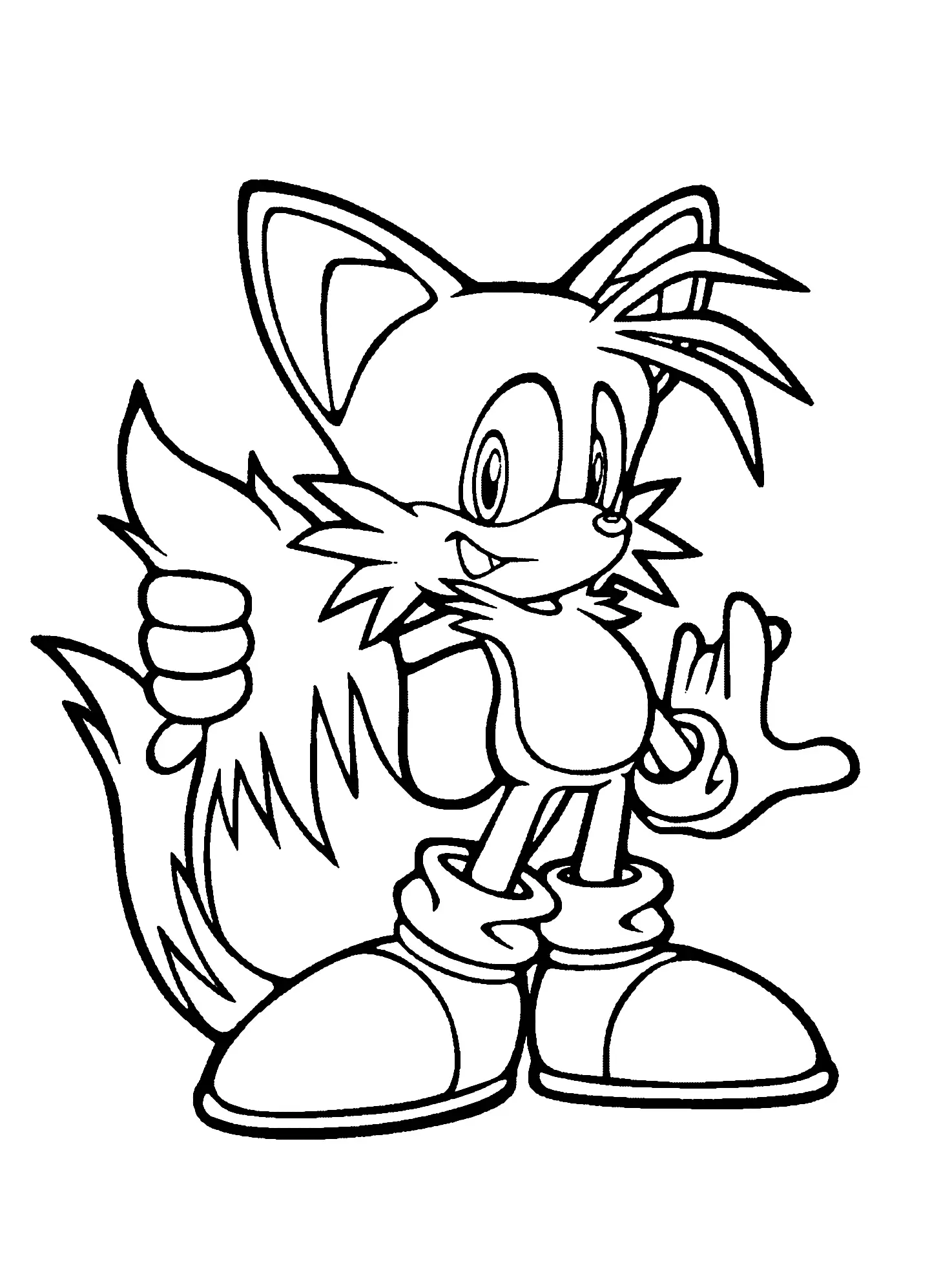 Cool Sonic Coloring Pages