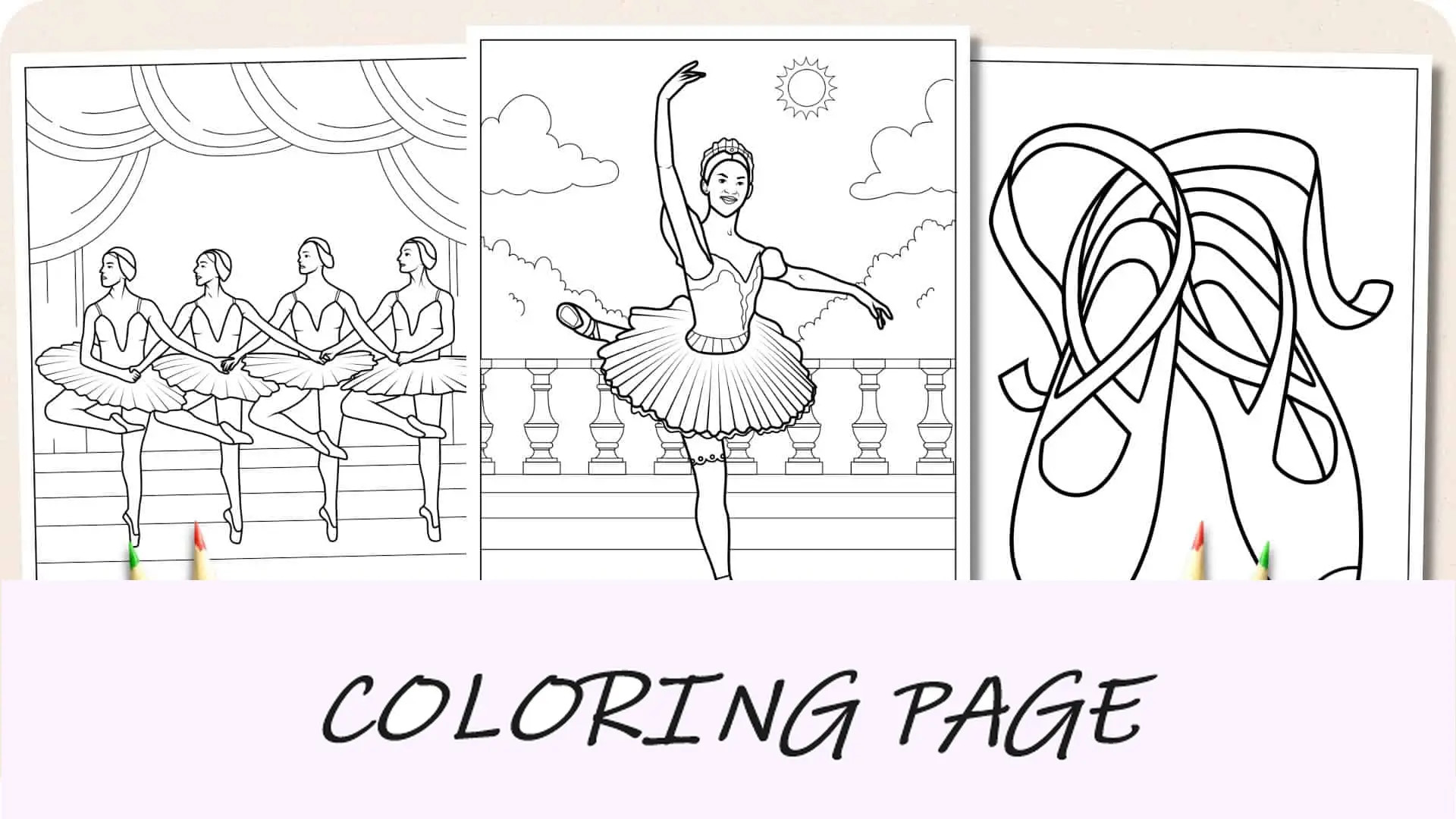 Disegni da colorare di ballerina Immagine in evidenza_