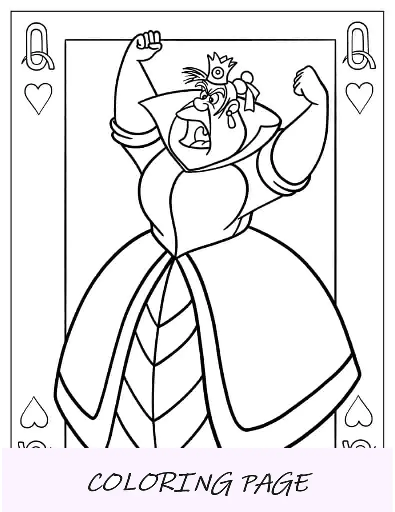 Rainha Vermelha de Alice no País das Maravilhas