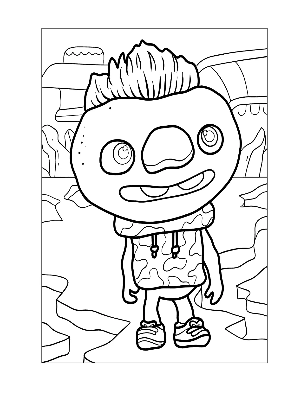 Clod Elemental Coloring Page