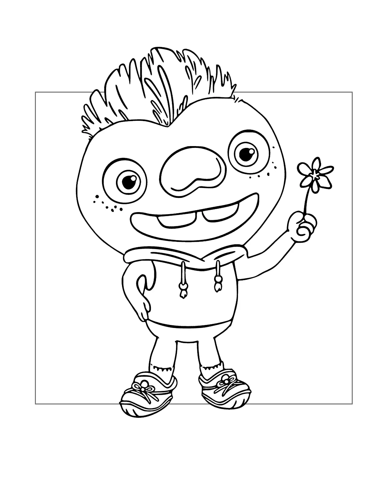 Clod Elemental Coloring Page