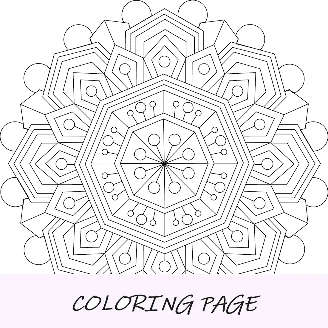 Mandala de pensamentos calmantes