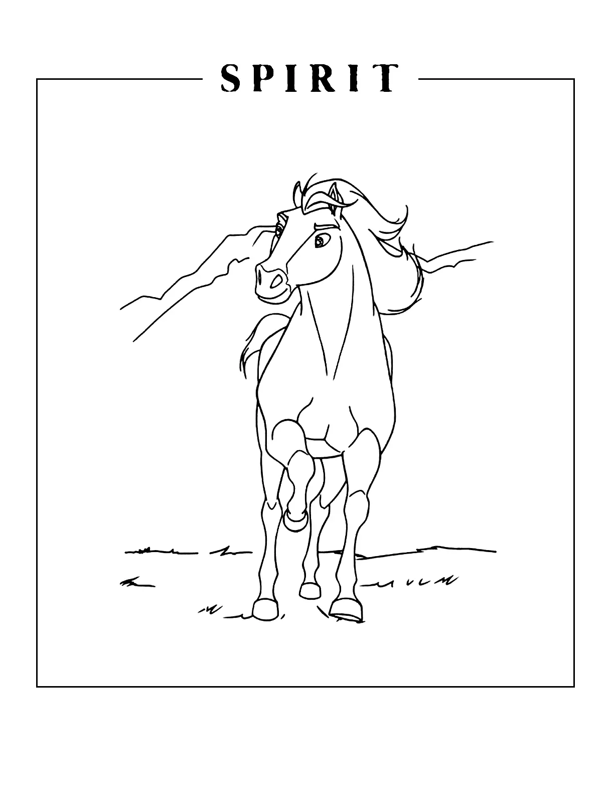 Spirit Coloring Pages