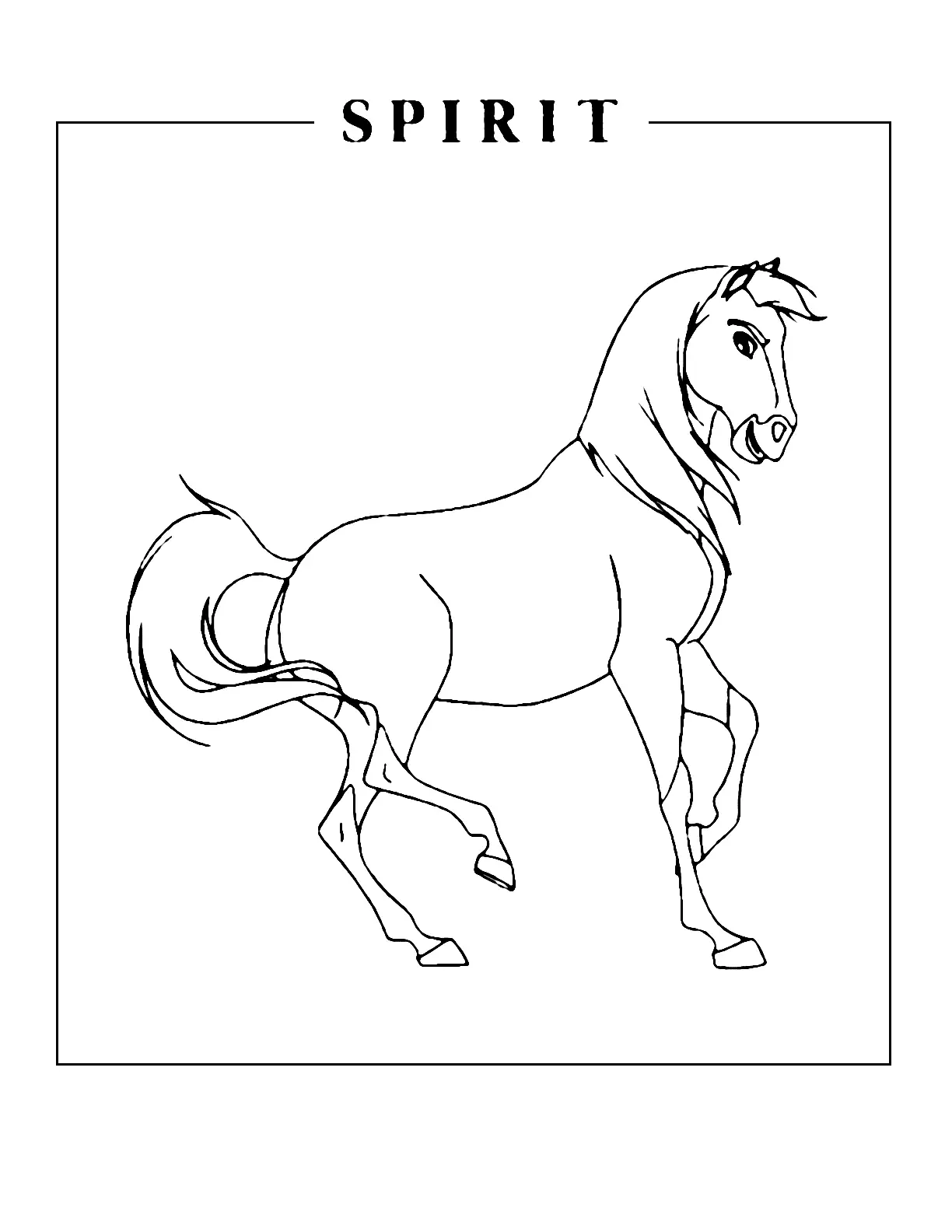 Spirit Coloring Page