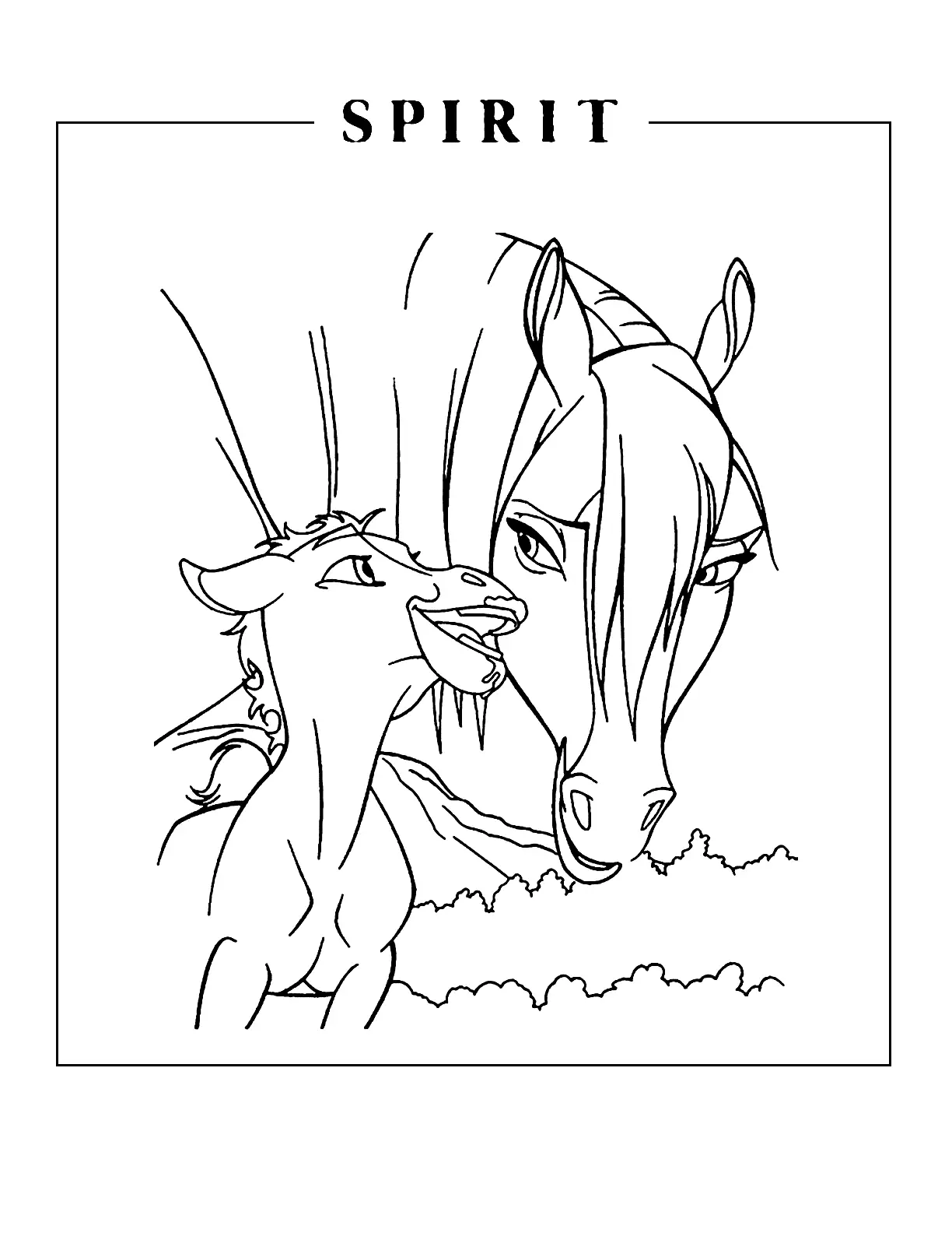 Baby Spirit Coloring Page