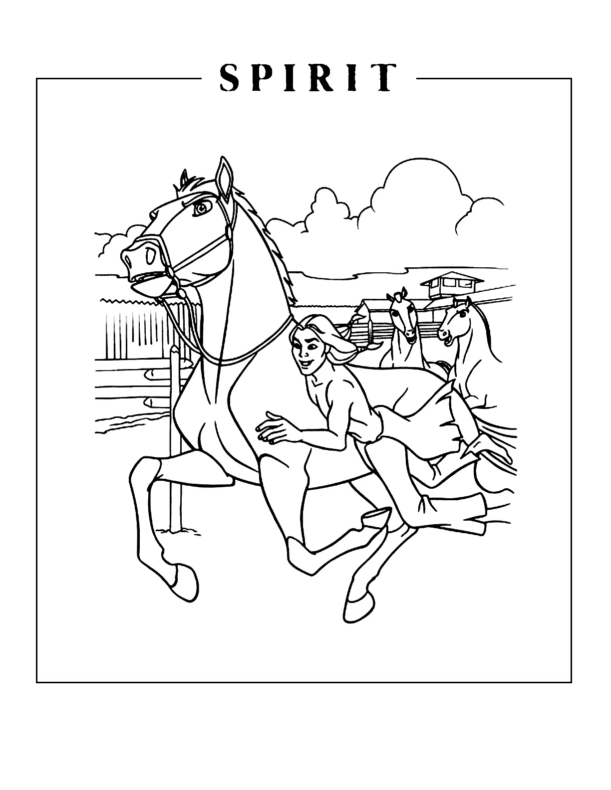 Wild Spirit Coloring Page