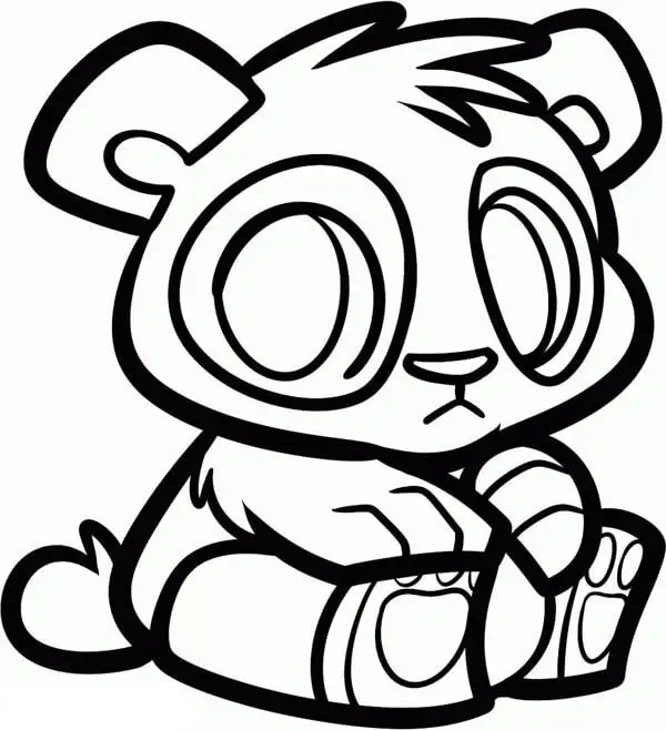 Baby Panda Coloring Pages