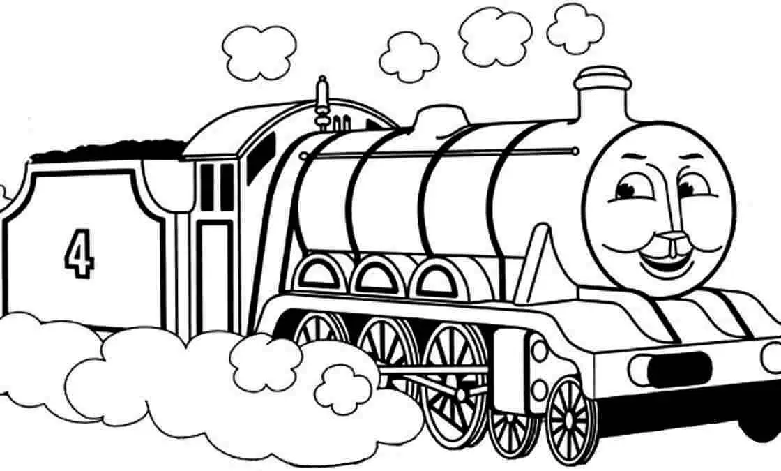 Thomas Coloring Page Gordon