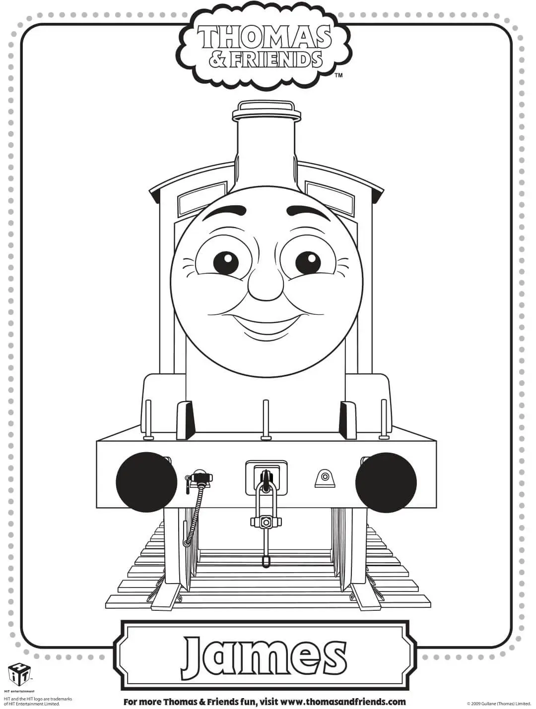 Thomas Coloring Pages James