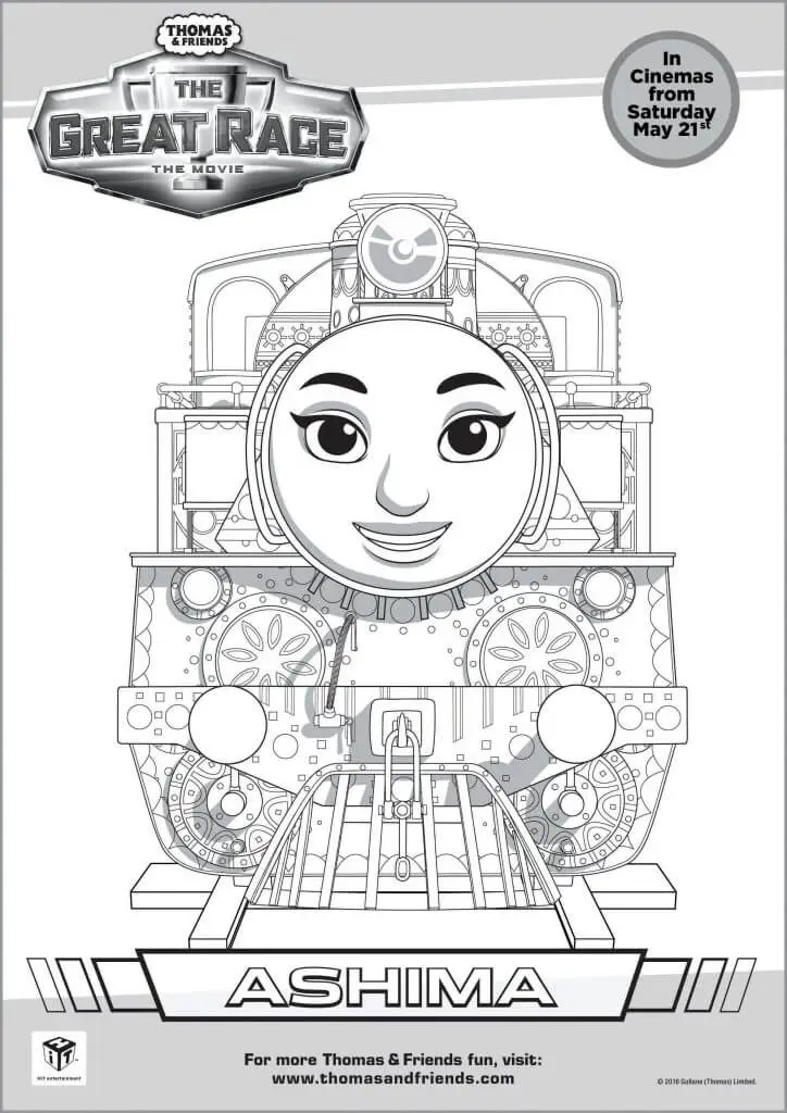 Thomas Coloring Pages Ashima