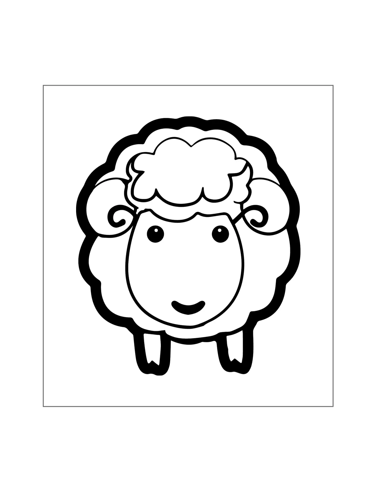 Sheep Coloring Pages