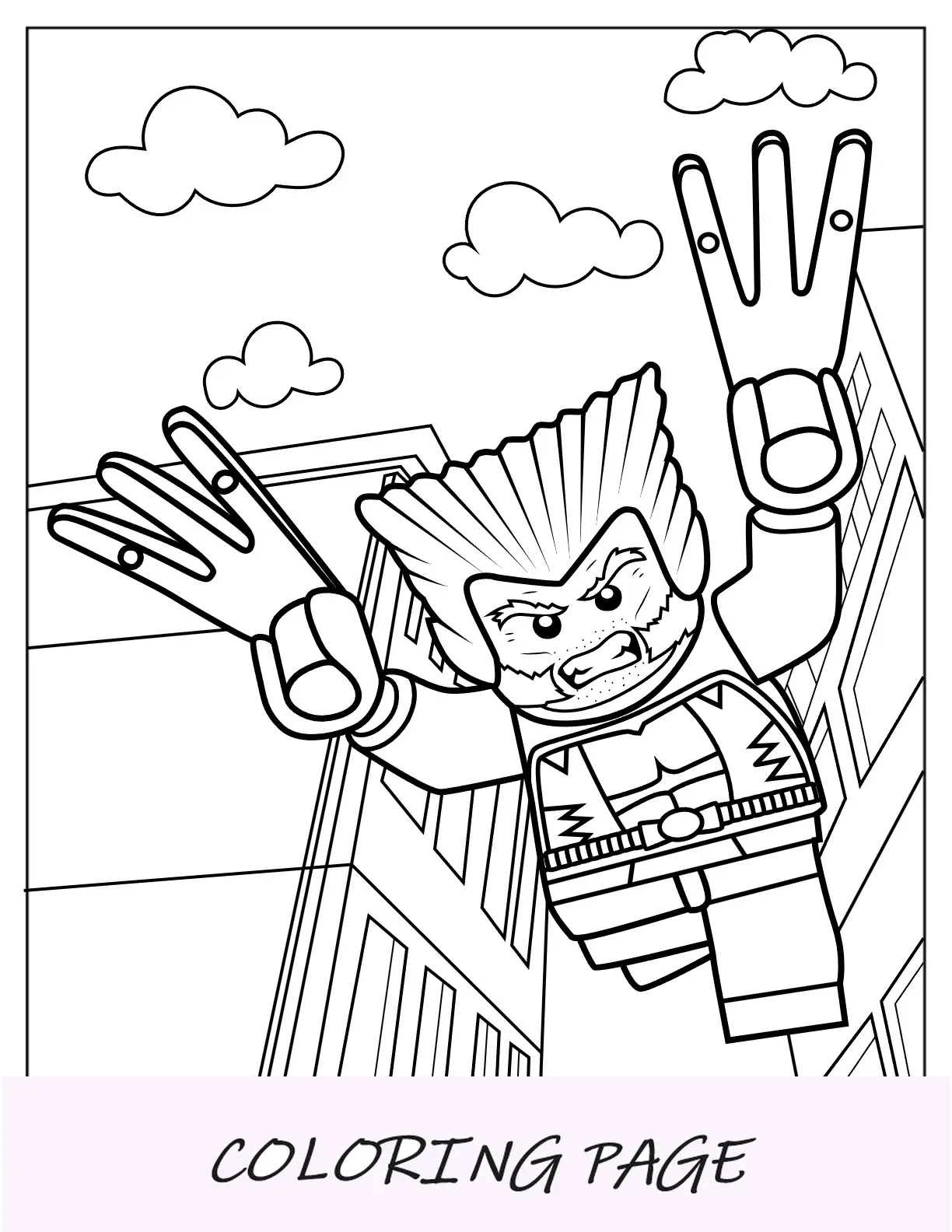 Colorir Wolverine Kawaii