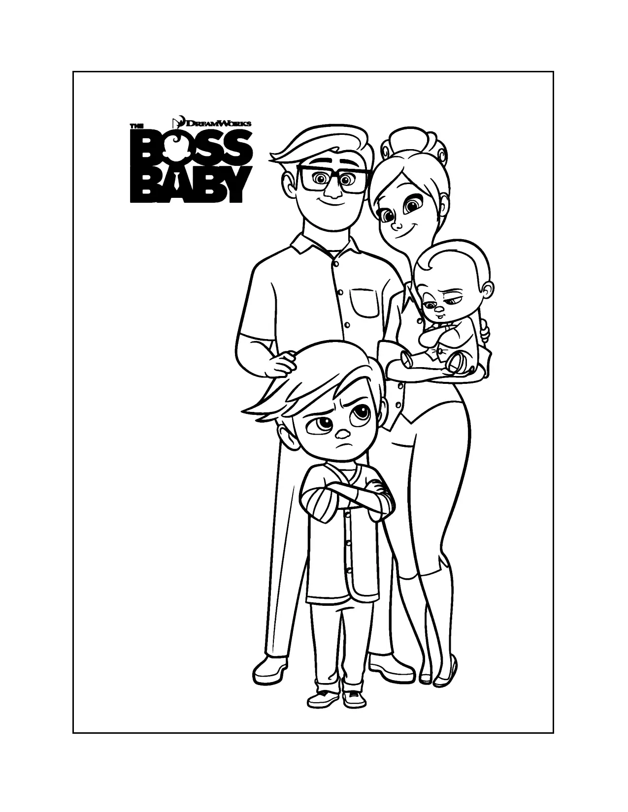 Boss Baby Family Coloring Pages