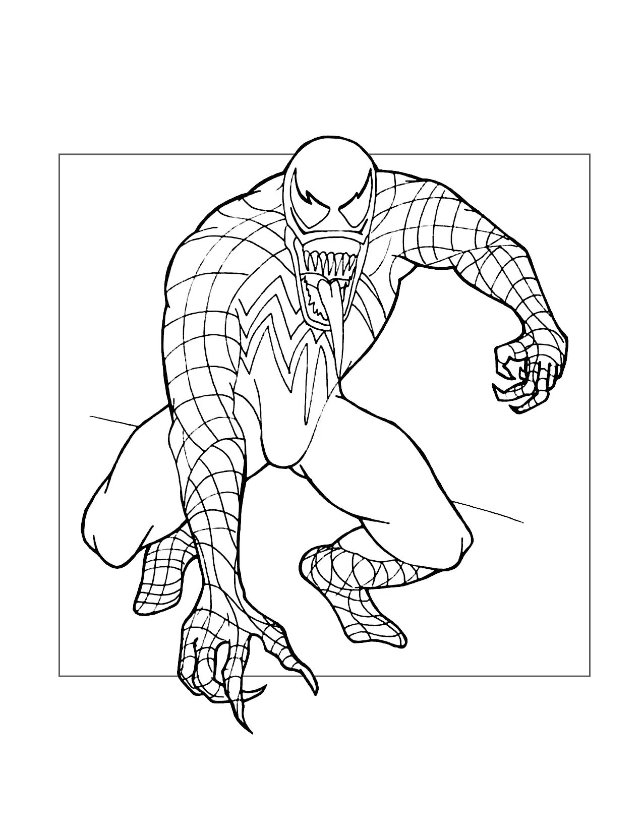 Venom Drawing To Color