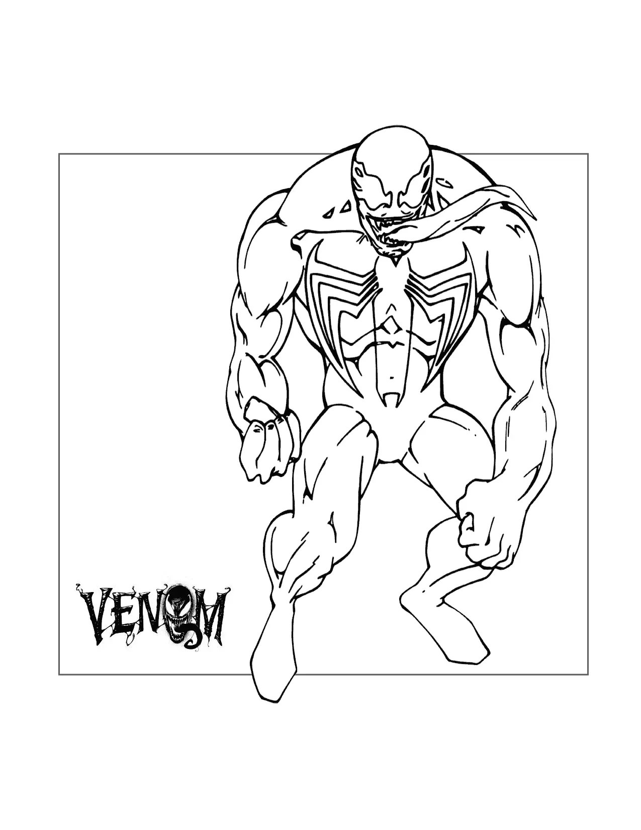 Venom Coloring Sheet