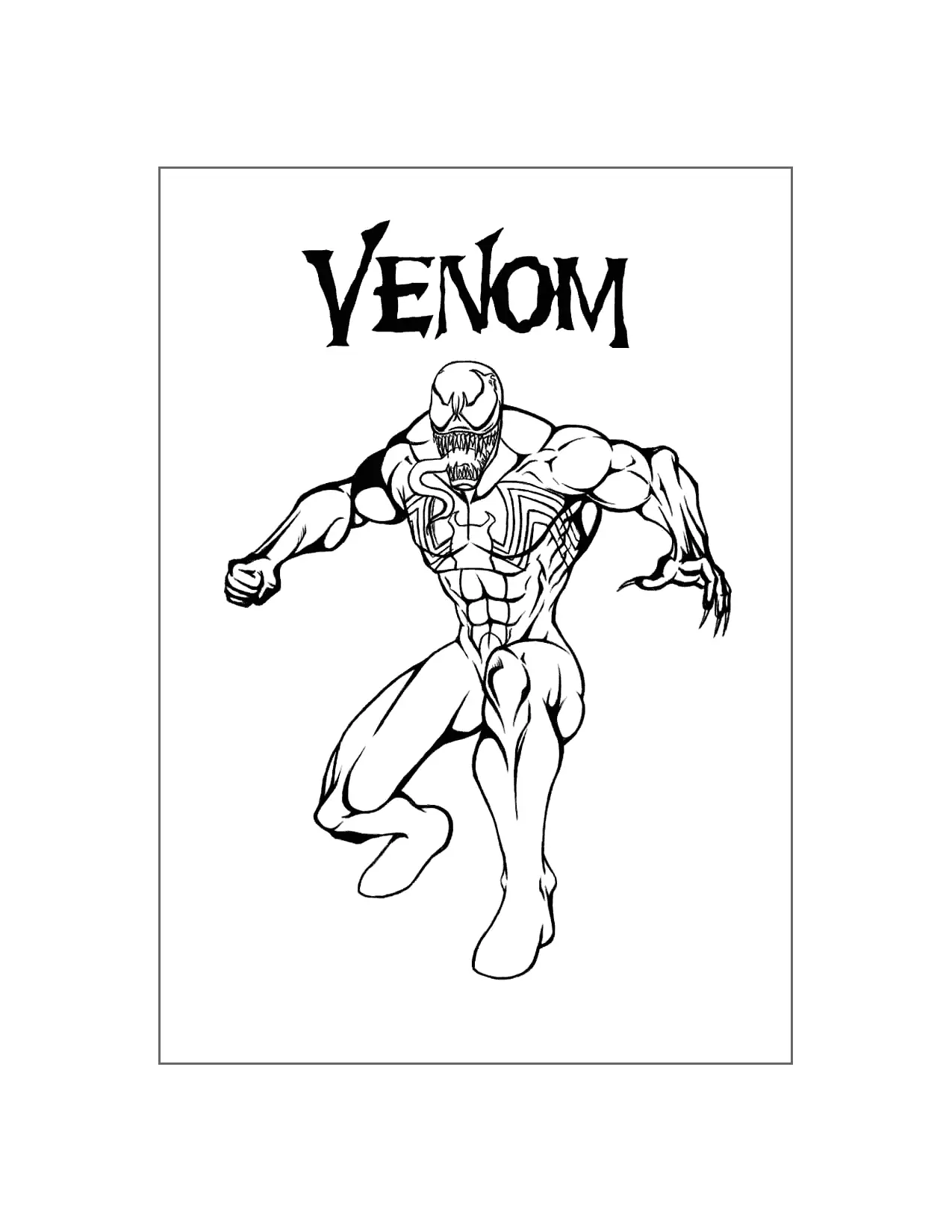 Venom Coloring Pages