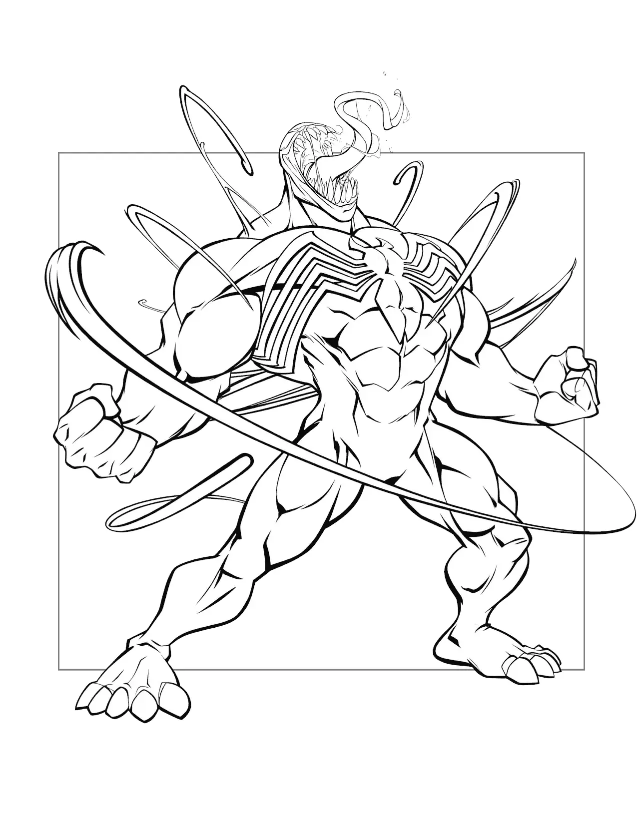 Venom Coloring Page