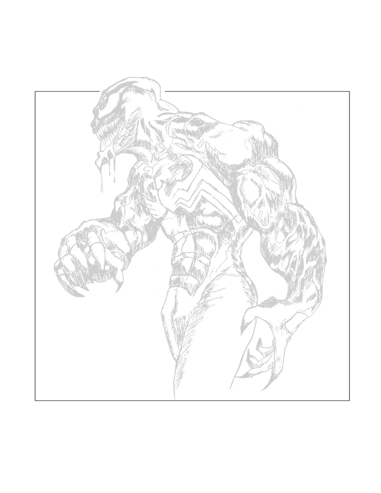 Trace Venom Coloring Page