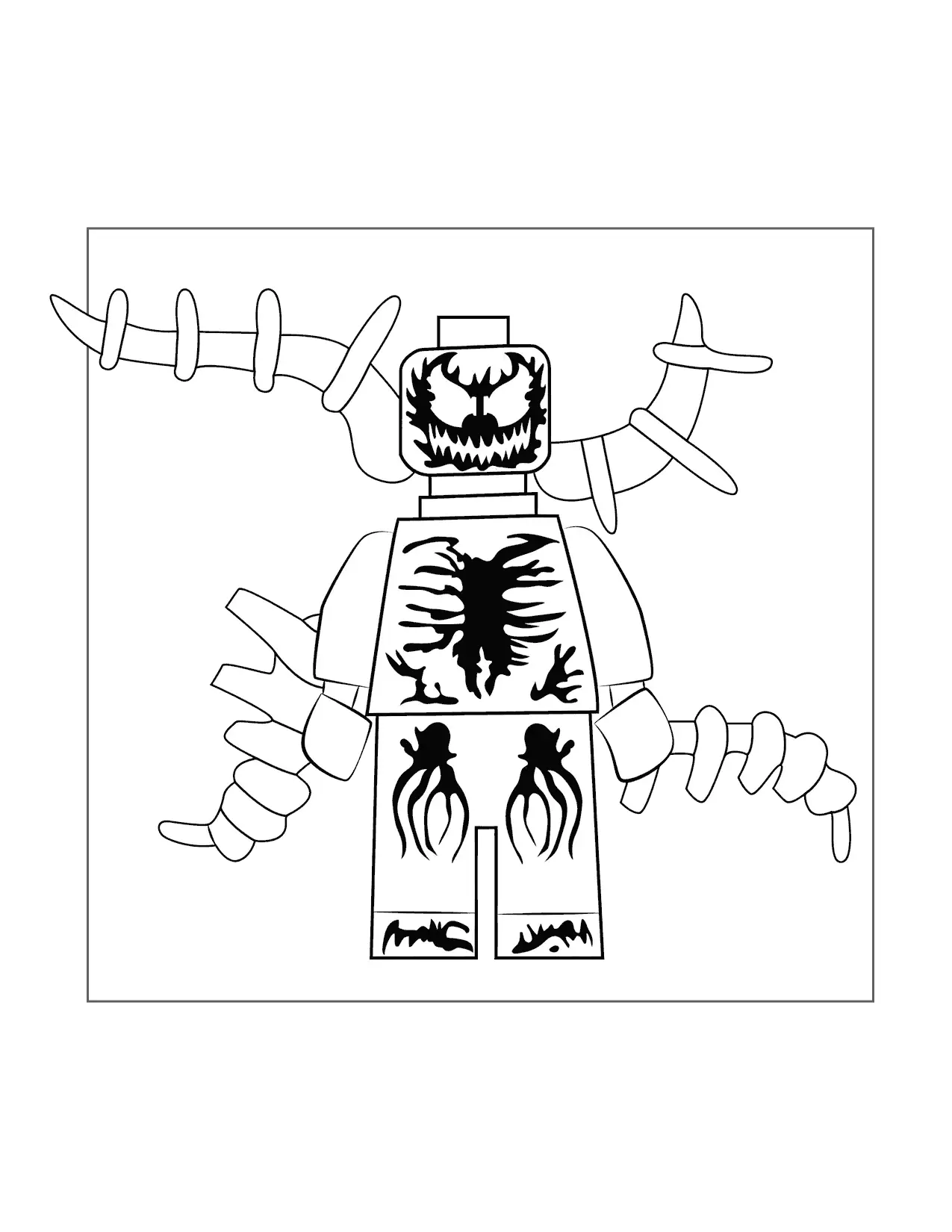 Lego Venom Coloring Page