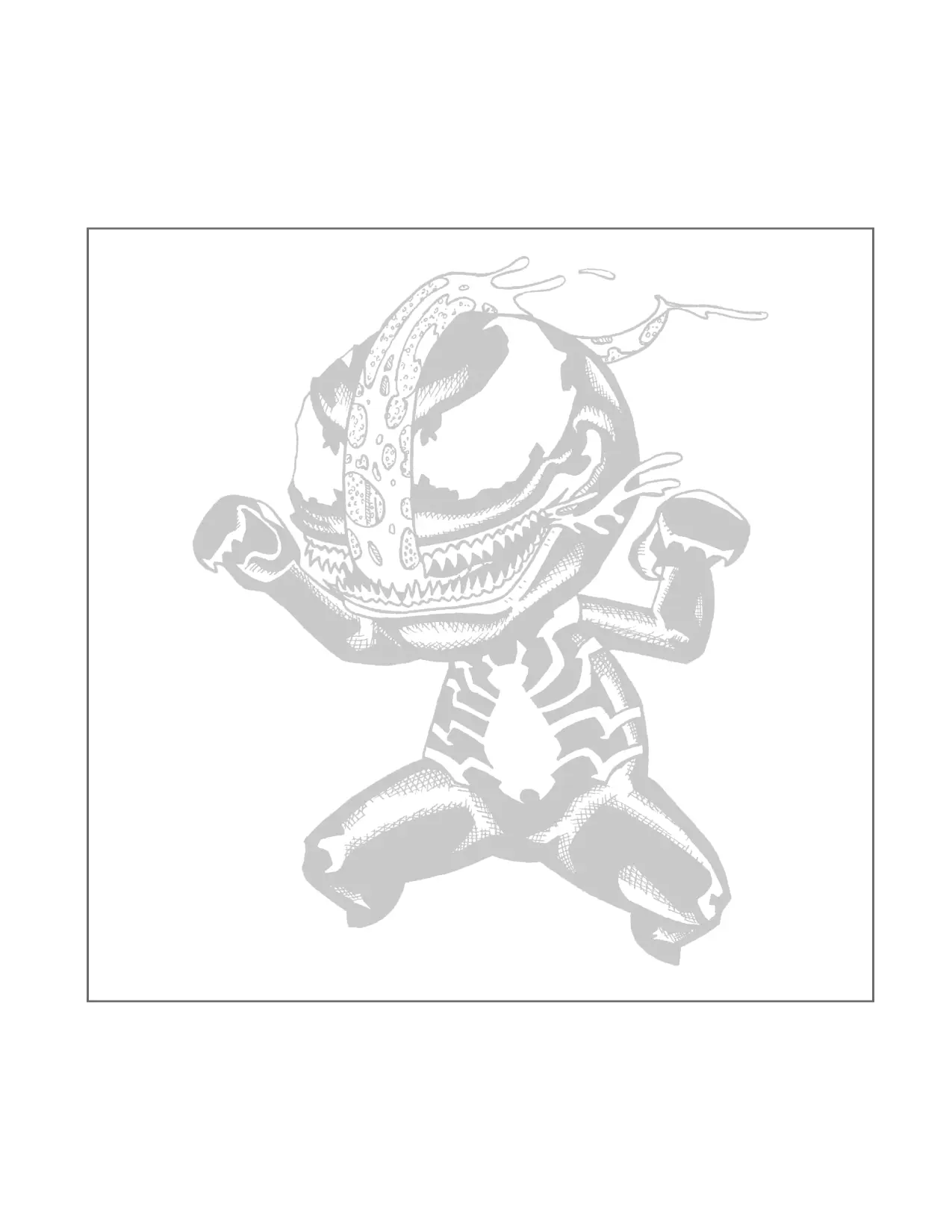 Cute Venom Tracing Sheet