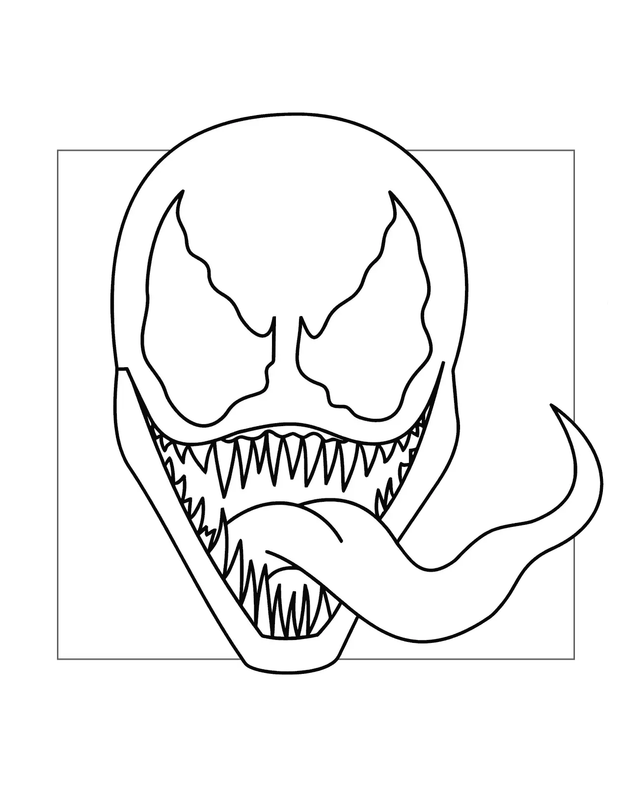 Venoms Head Coloring Page