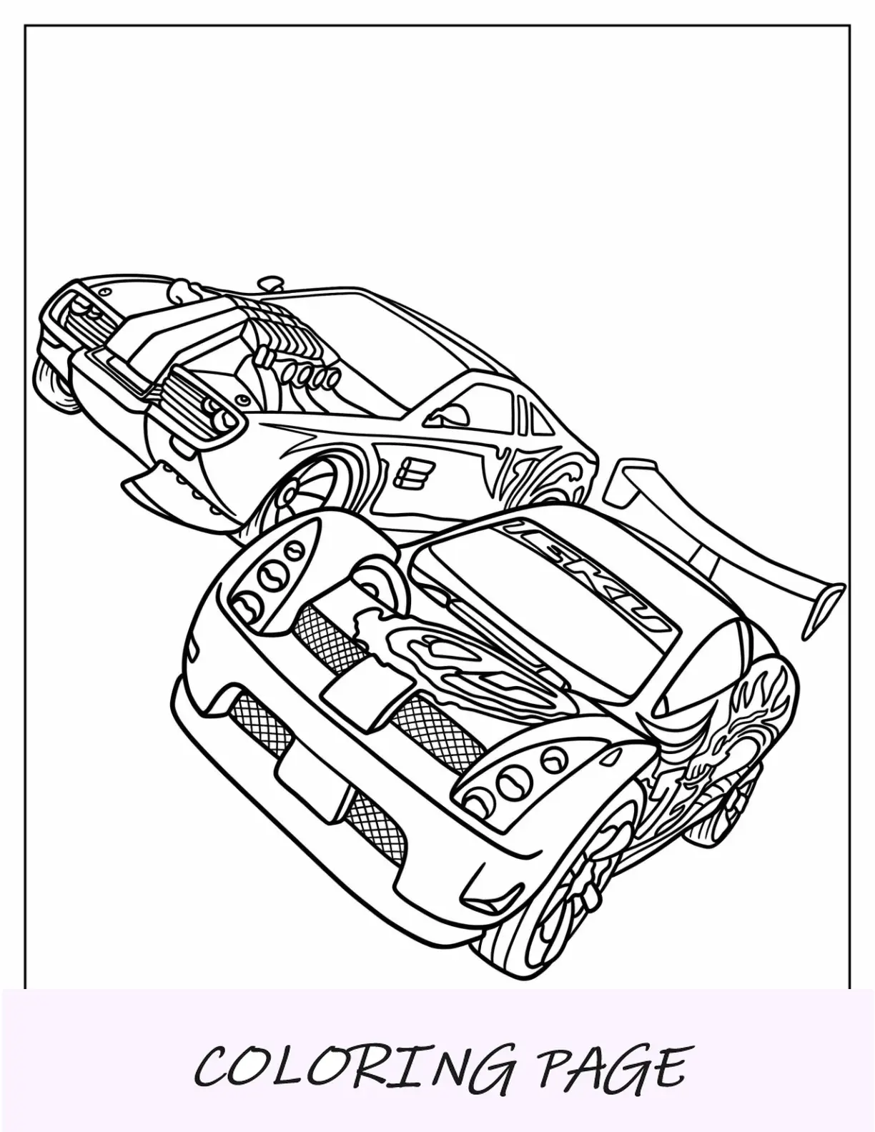 Página para colorir de Hot Wheels AcceleRacers