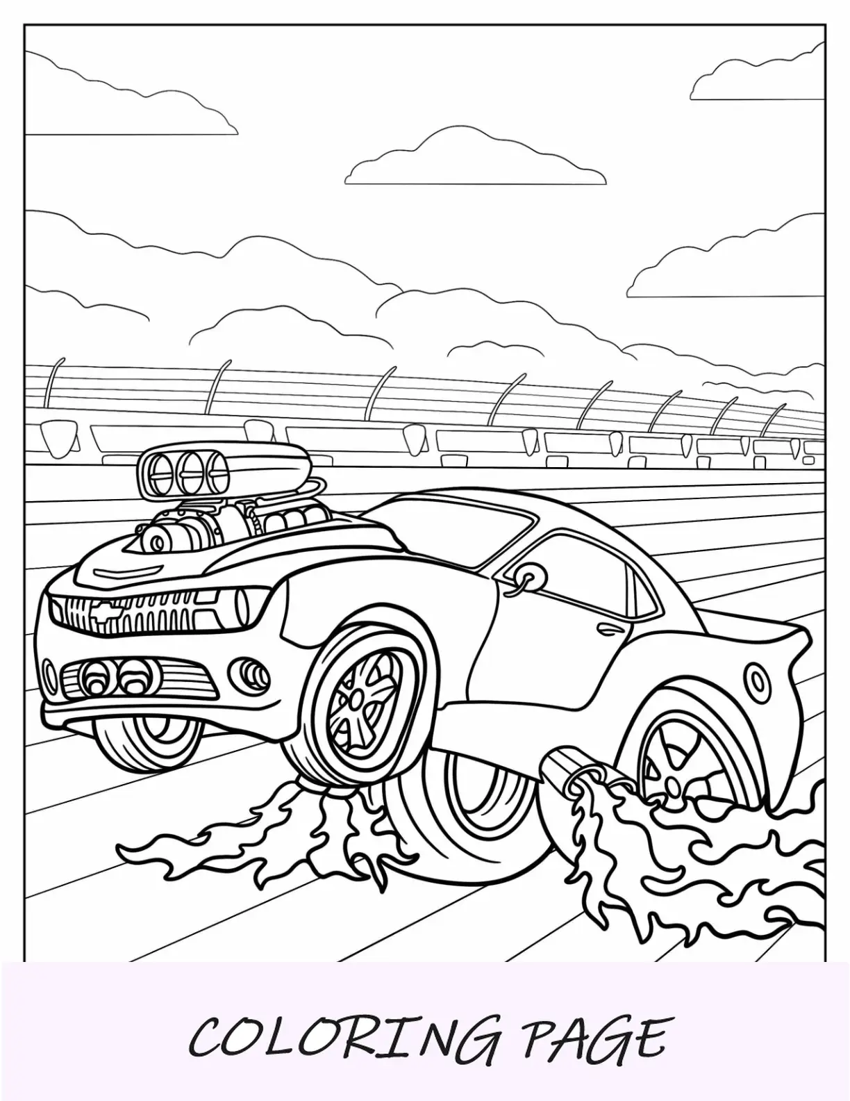 Hot Wheels com escapamento em chamas
