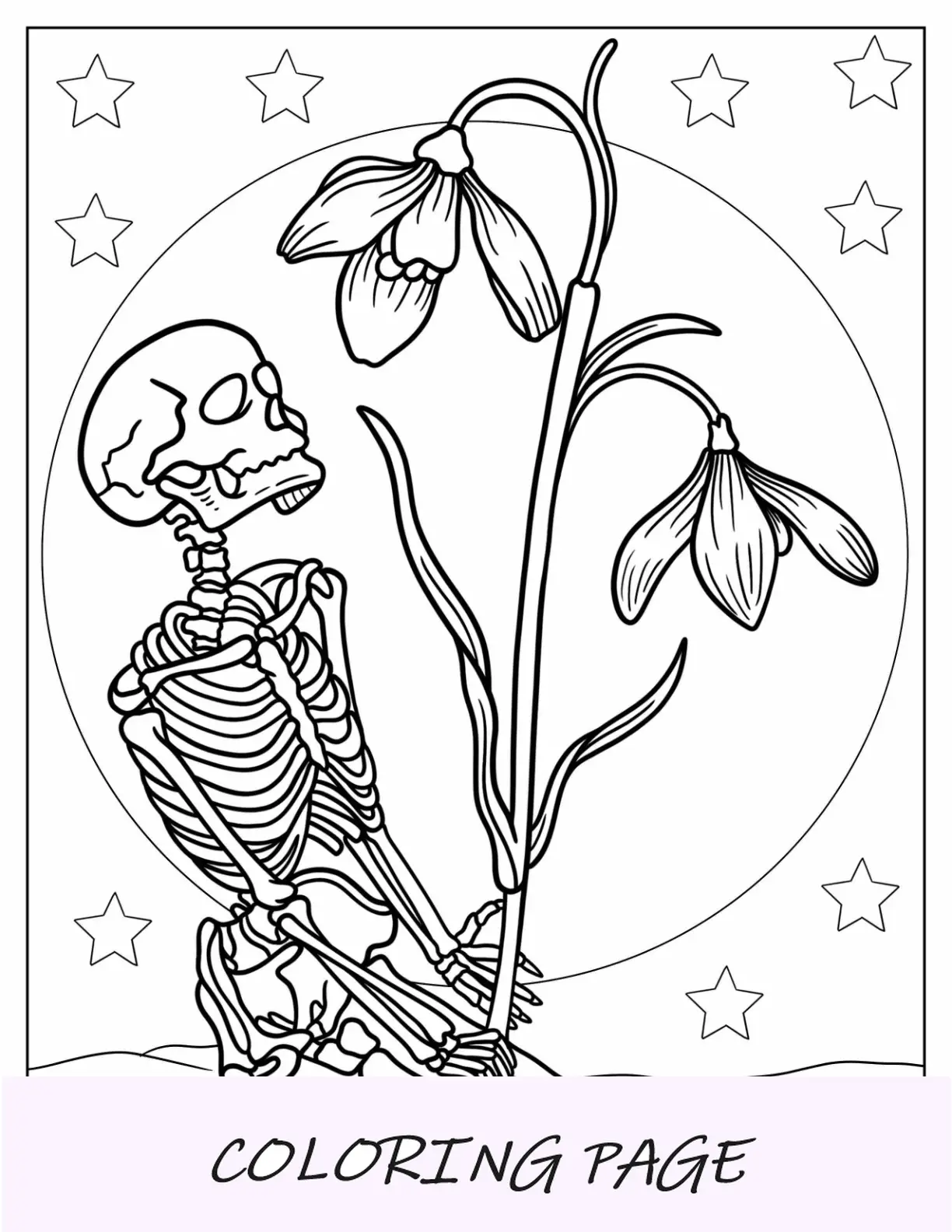 Desenho de esqueleto para colorir noiva e noivo