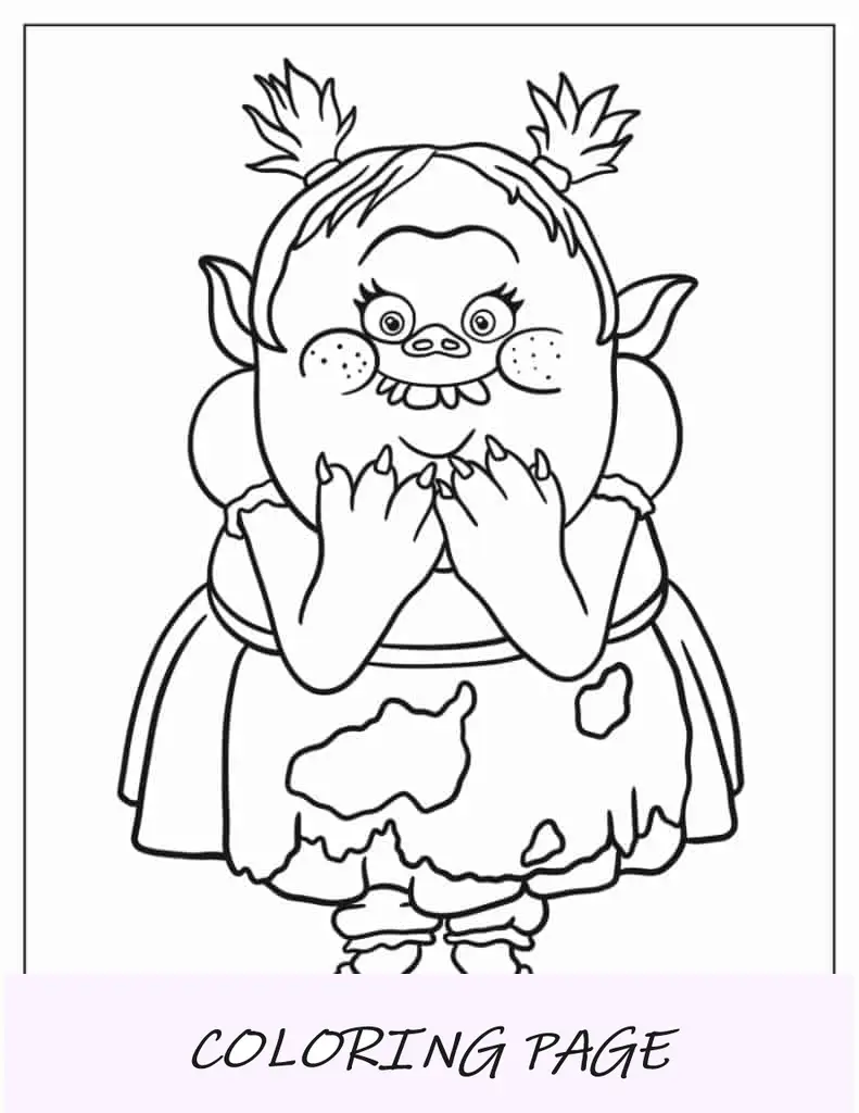 Esboço simples de Bridget Troll
