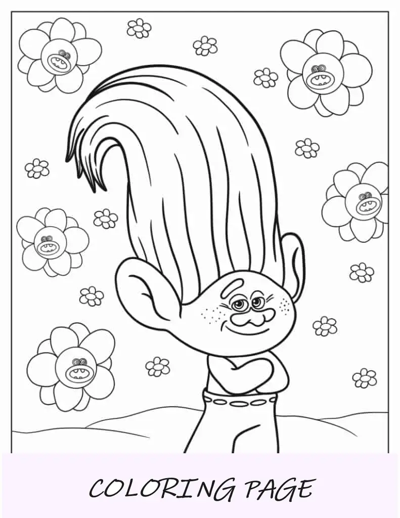 Folha para colorir Easy Creek Troll