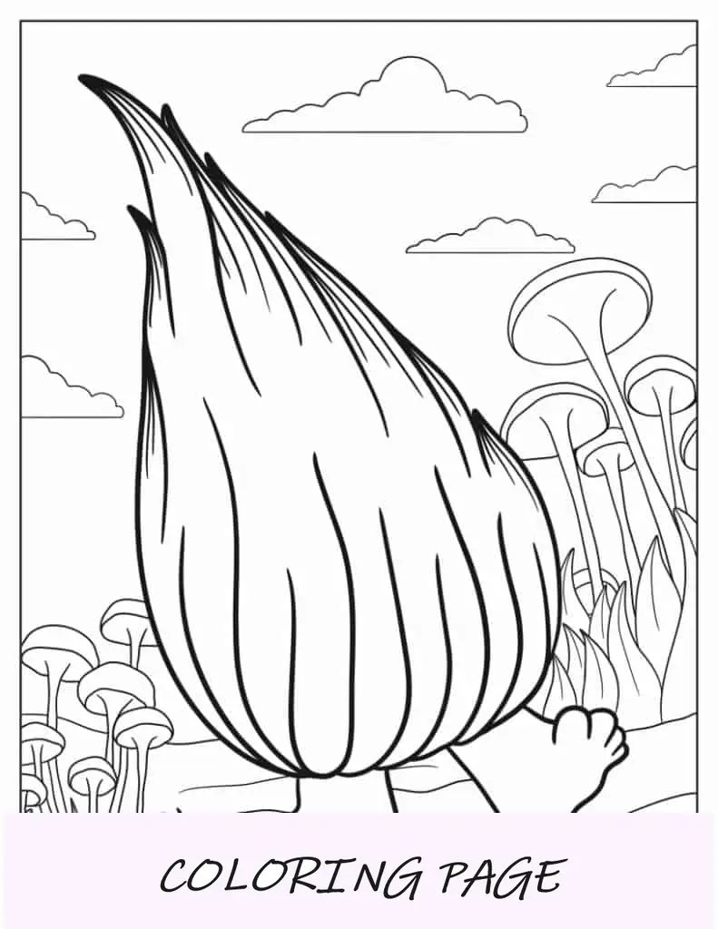 Folha para colorir Fuzzbert simples