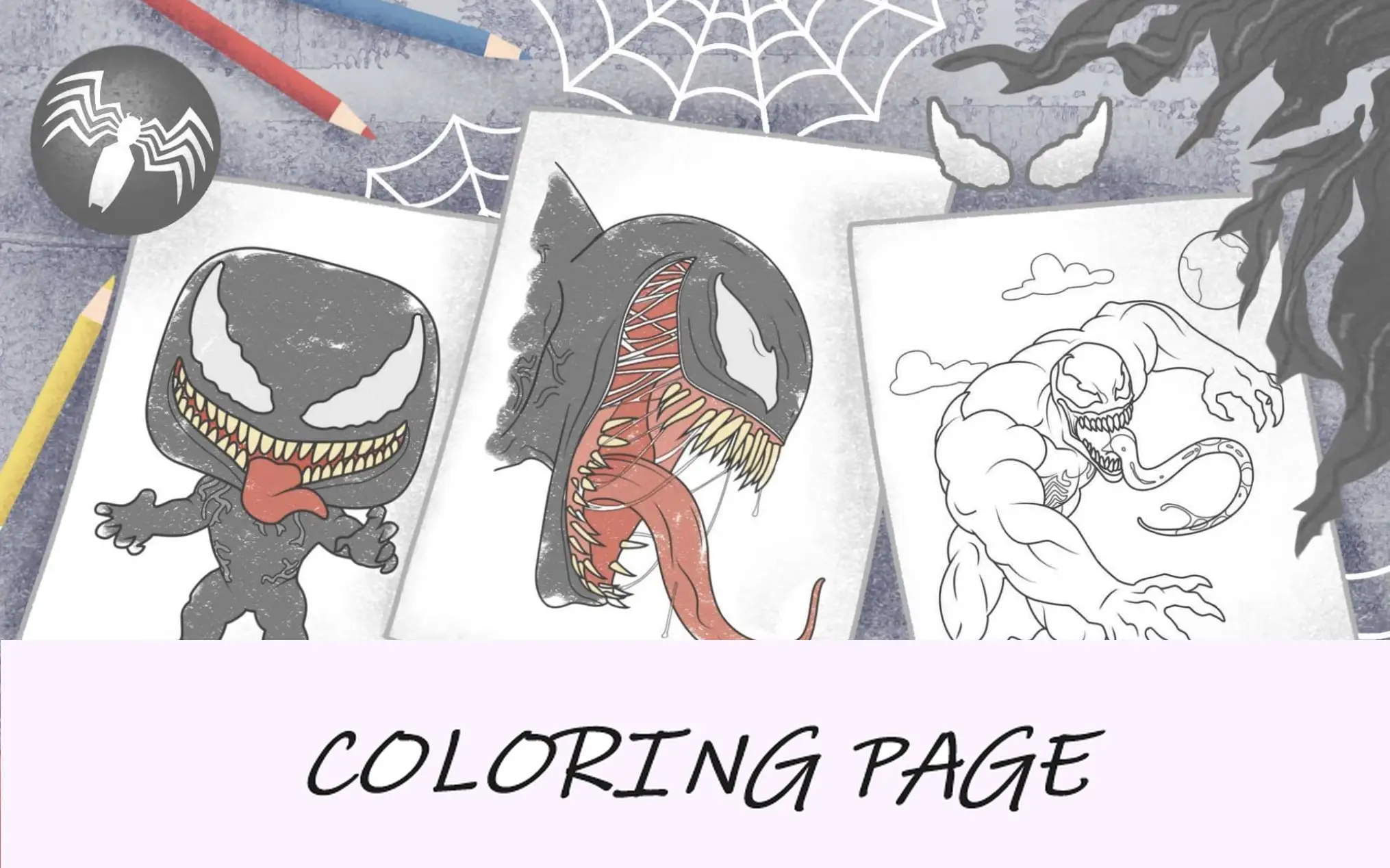 dibujos para colorear de veneno imagen característica