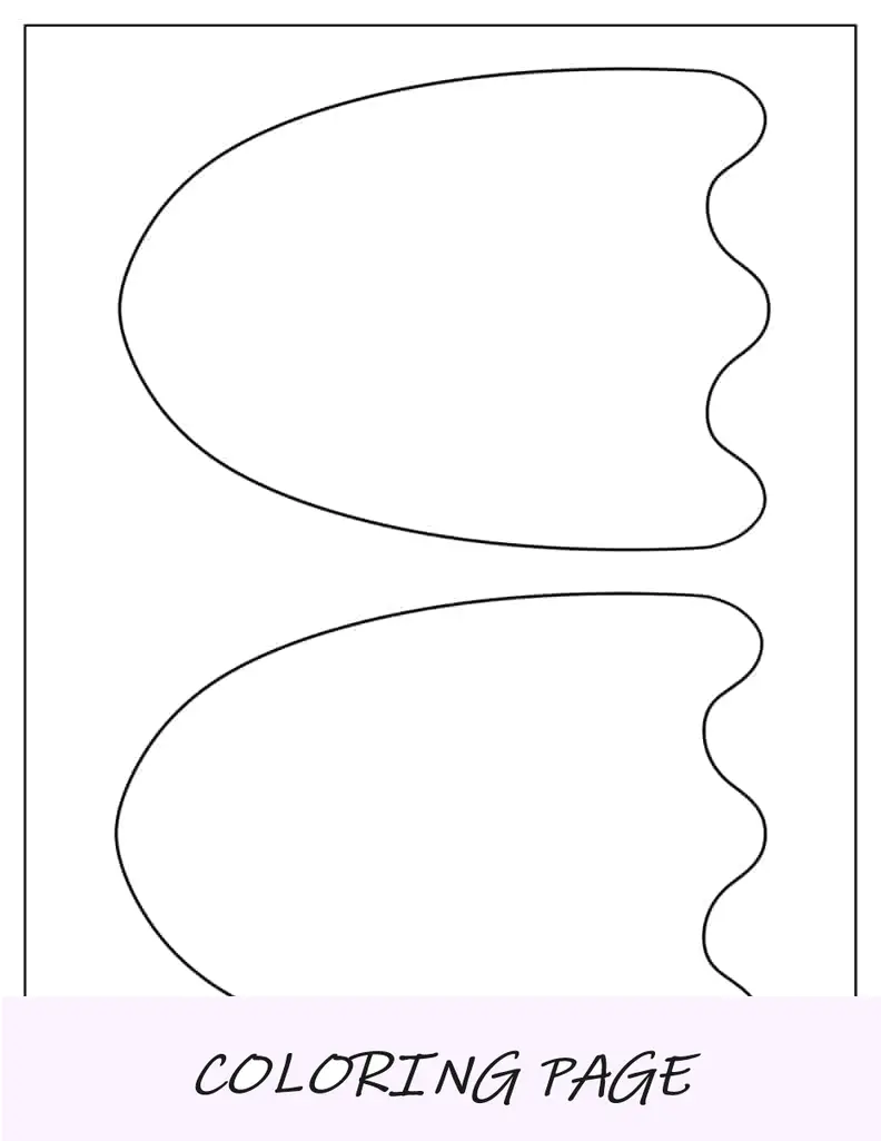 Plantilla de fantasma simple de dos media página