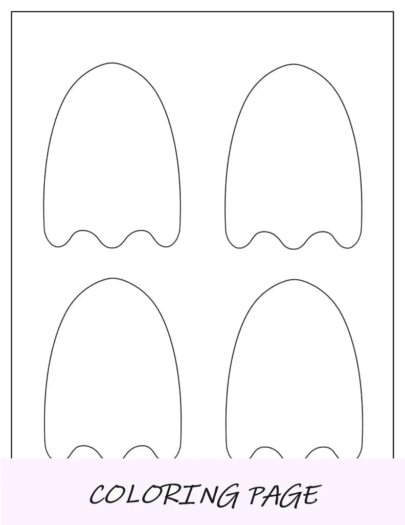 Plantilla de fantasma simple mediana