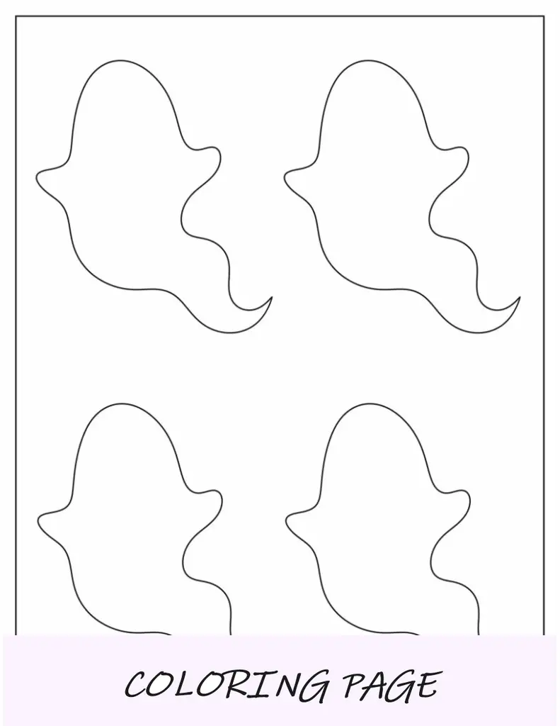 Plantilla de fantasma flotante mediana