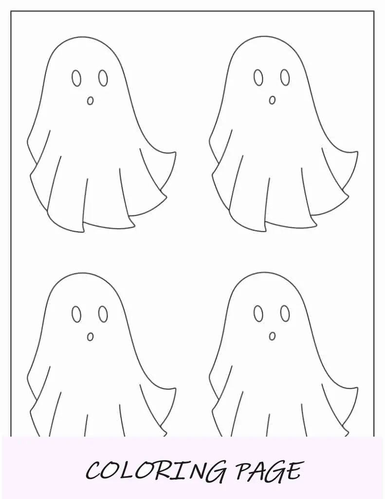 Plantilla de fantasma de manta mediana