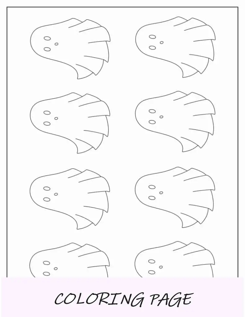 Plantilla de fantasma de manta pequeña