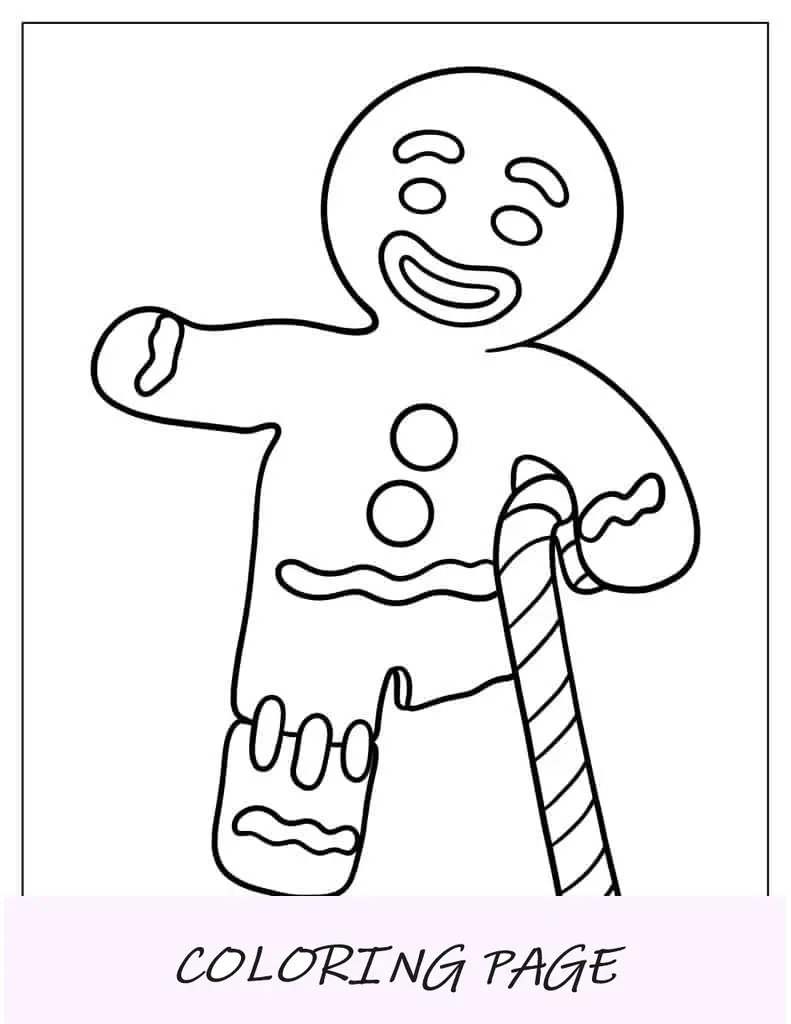 Página para colorir do Shrek com tema de Halloween
