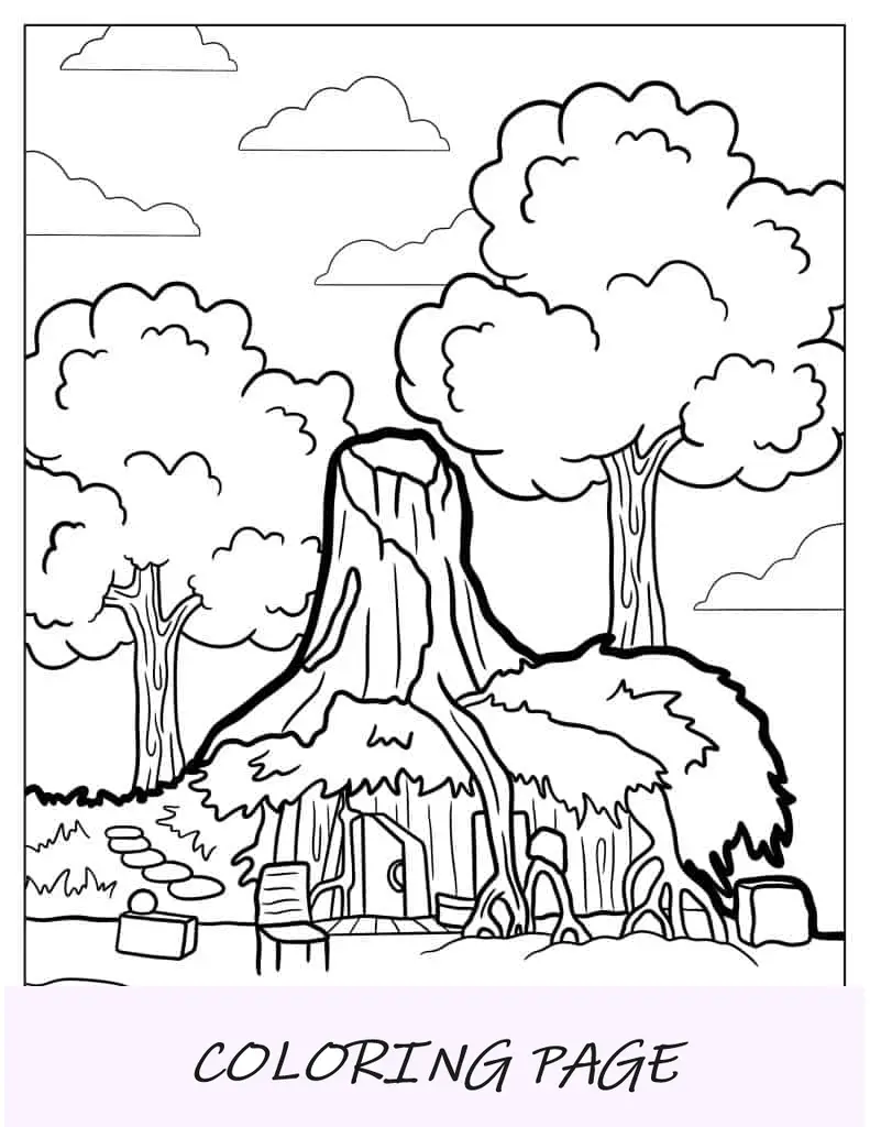 Esboço simples de Shrek para colorir