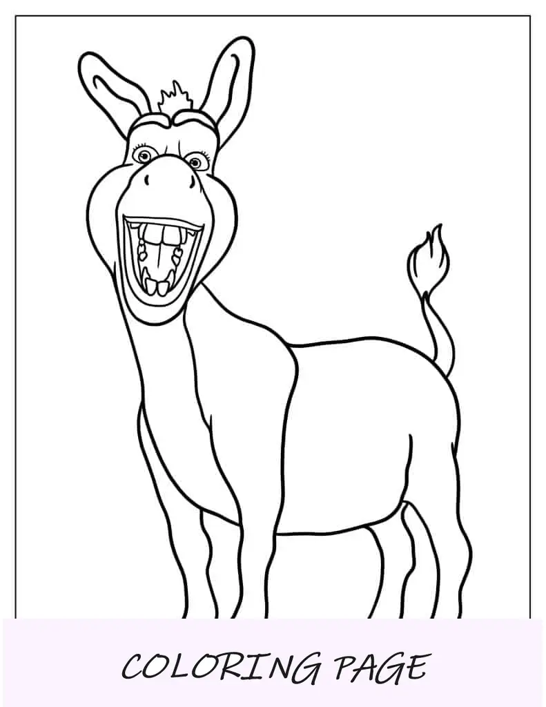 Três ratos cegos de Shrek para colorir