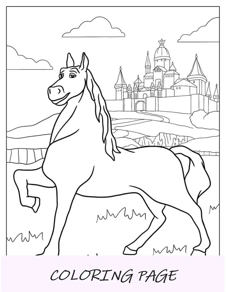 Página para colorir do dragão do Shrek