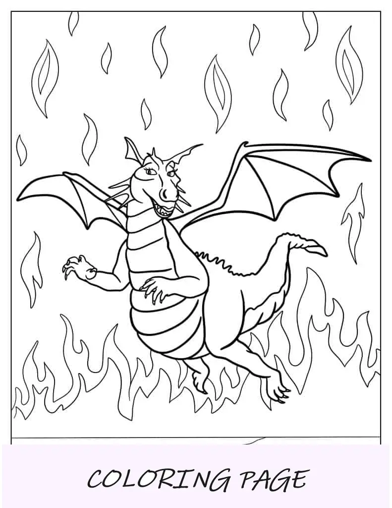 Esboço fácil de Shrek para colorir para crianças