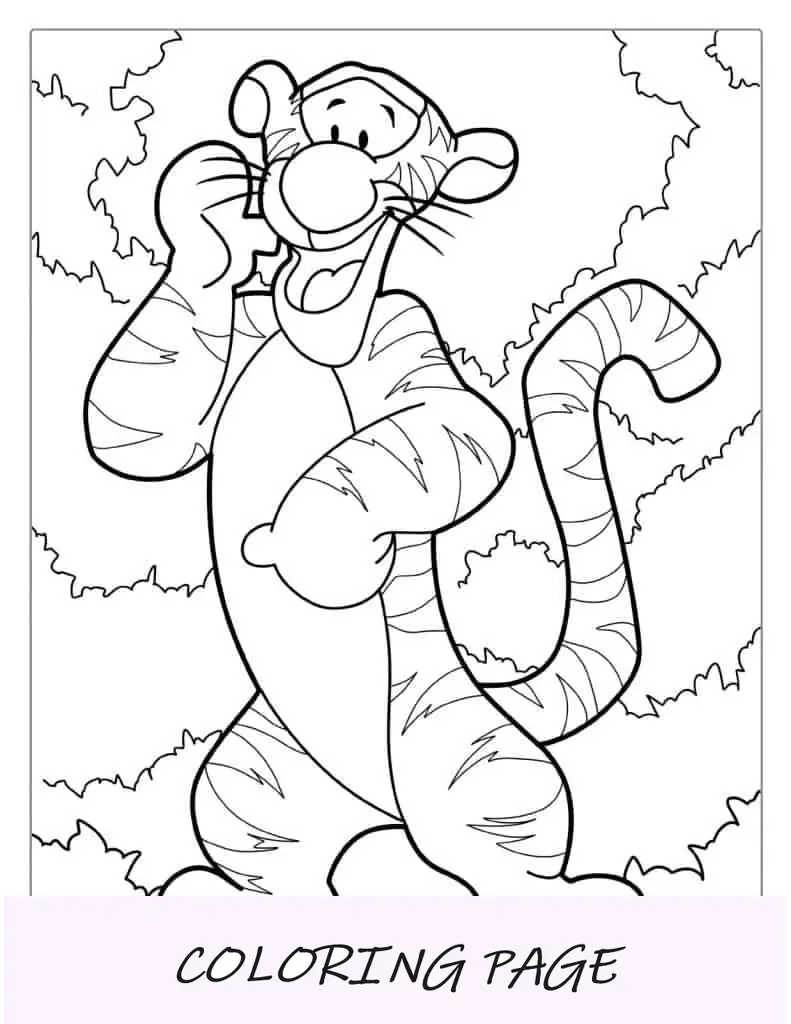 Tigre da colorare di Winnie-the-Pooh