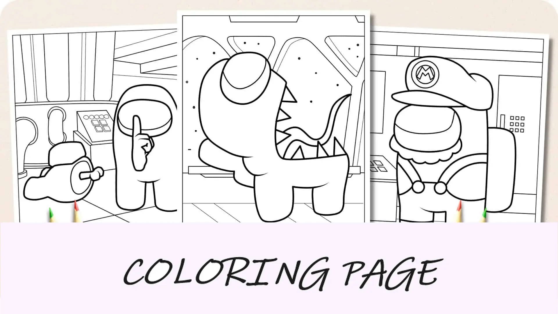 Entre nós, páginas para colorir, imagem em destaque