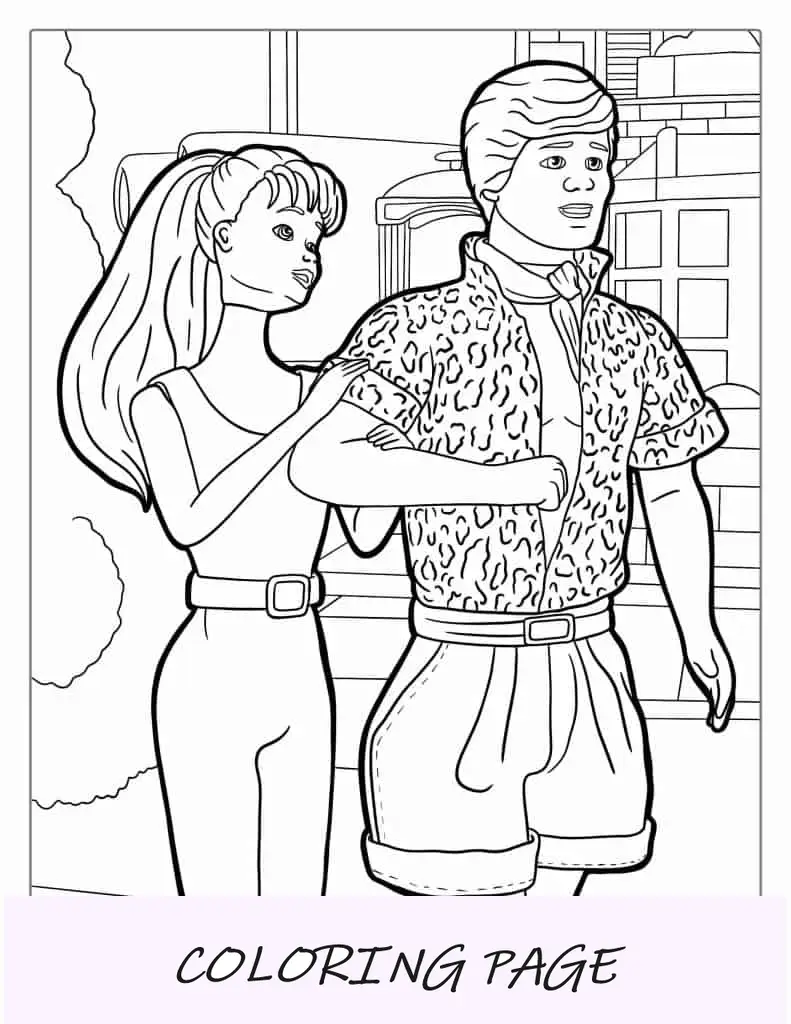 Barbie e Ken, de Toy Story às cores