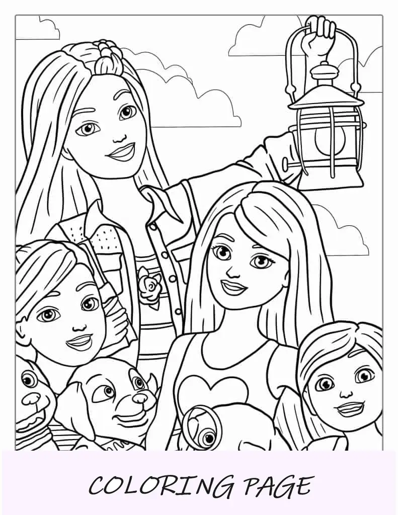 Aventuras da Barbie Dreamhouse para colorir