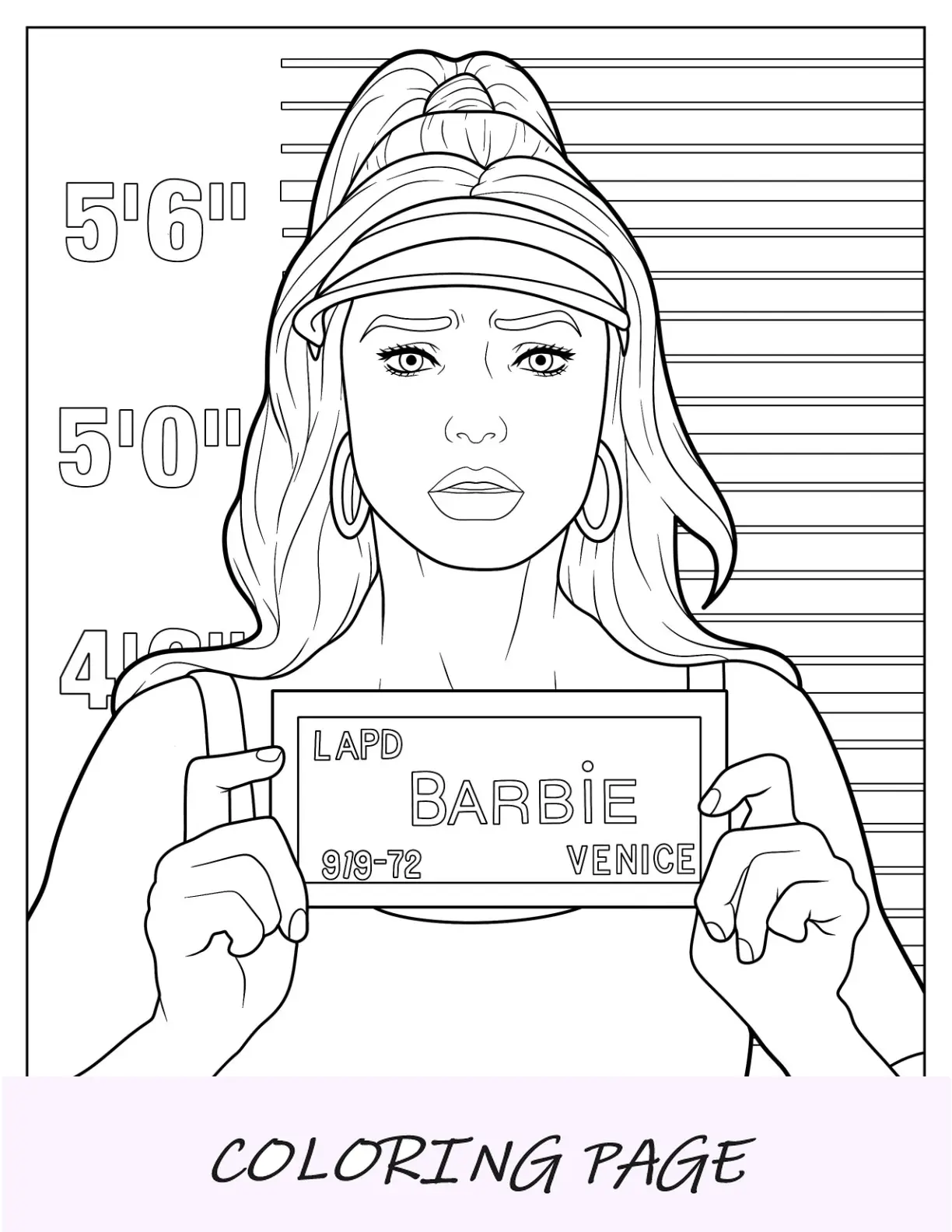 Desenho de filme da Barbie para colorir