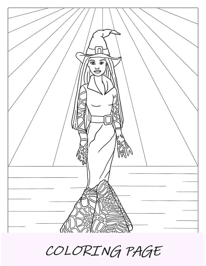 Barbie Bruxa com Tema de Halloween