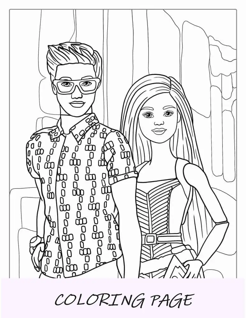 Ken e Barbie na praia