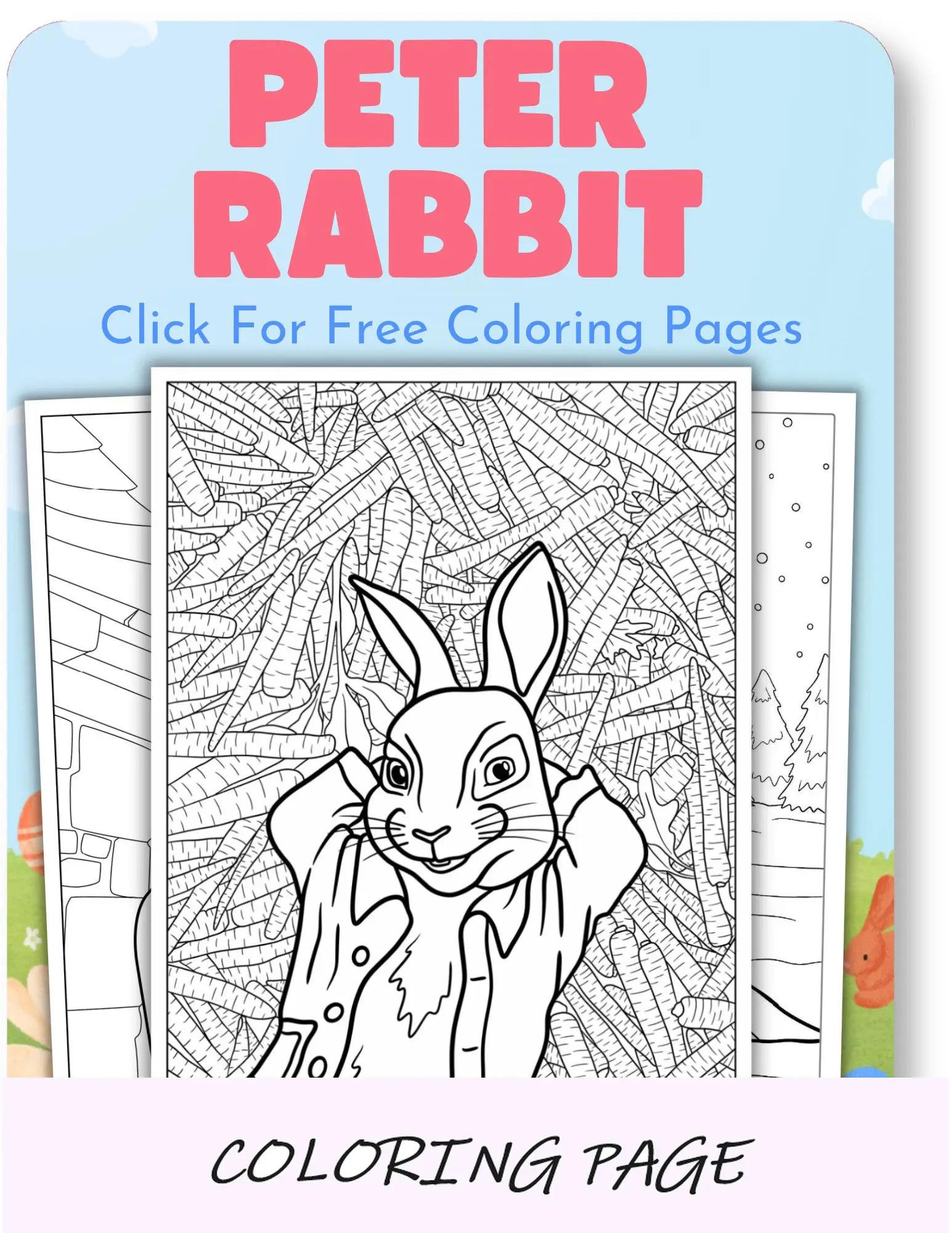 dibujos para colorear de perter conejo imagen de portada